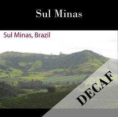 Brazil Sul Minas Natural-Process AAA DECAF. Available only in Salisbury (MA). NEW ARRIVAL!