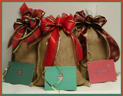 Gift-wrapped Coffee Sampler: Three Bags of Microlot Coffees. Free Shipping to all 50 states