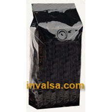 10 Foil Gusseted Bags with Valve (Glossy Black) 2 - 2.5 lbs.