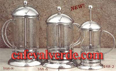 Pyrex 2/6/8-cups Stainless Steel Coffee or Tea French Press Pots