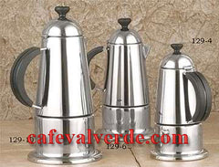 Polished Stainless Steel Stove Top Espresso Maker